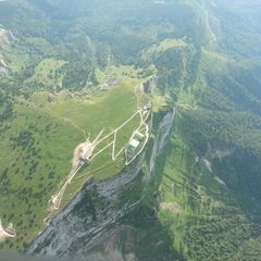 Flugwegposition um 16:58:31: Aufgenommen in der Nähe von Gemeinde St. Gilgen, Österreich in 2360 Meter